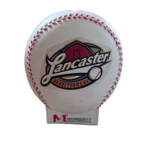 Lancaster Barnstormers Baseball Piggy Bank Members 1st Credit Union No Plug
